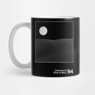 Underworld - River of Bass / Minimal Style Graphic Artwork Design Mug